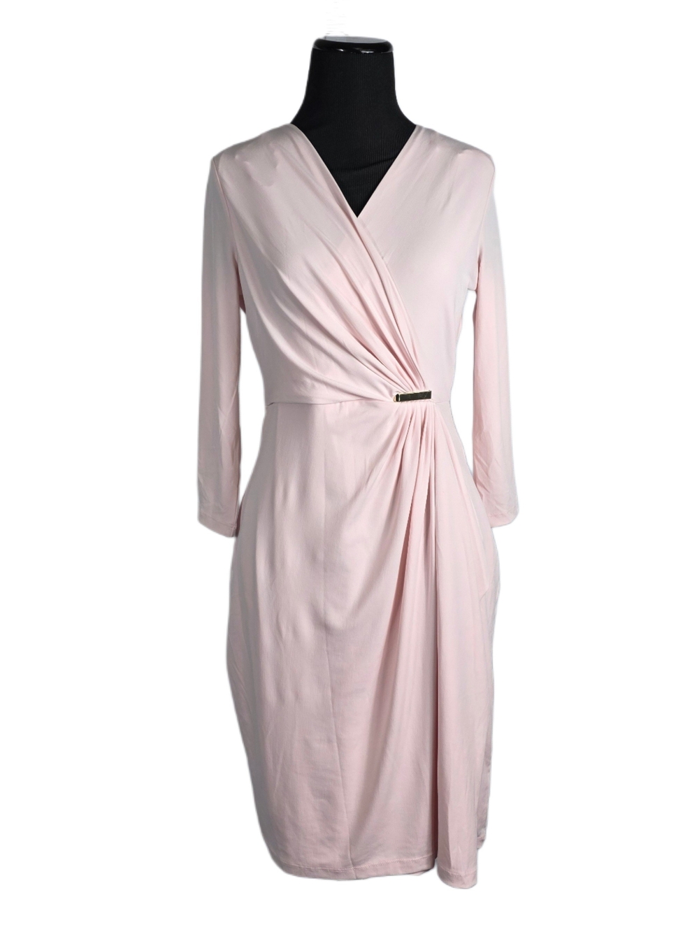 Charter Club Petite Misty Pink Faux Wrap Dress